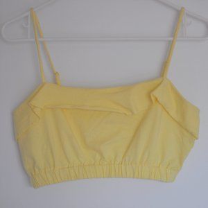 Yellow crop top S